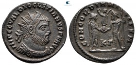 Diocletian AD 284-305. Cyzicus. Radiate Æ