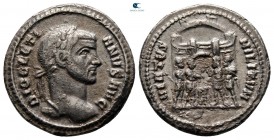 Diocletian AD 284-305. Struck AD 294. Rome. Argenteus AR