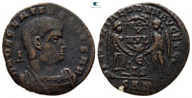 Decentius, as Caesar AD 350-353. Arles. Follis Æ
