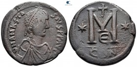 Anastasius I AD 491-518. Constantinople. 5th officina. Follis or 40 Nummi Æ
