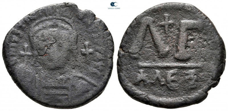 Justinian I AD 527-565. Alexandria
30 Nummi Æ

27 mm, 13,39 g

[D N IVSTINI...