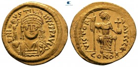 Justin II AD 565-578. Constantinople. 5th officina. Solidus AV