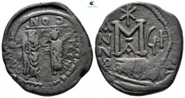 Heraclius with Heraclius Constantine AD 610-641. Seleucia Isauriae. Follis or 40 Nummi Æ