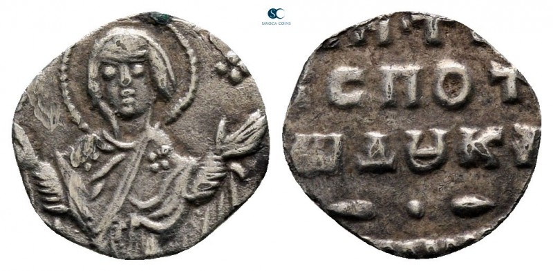 Constantine X Ducas AD 1059-1067. Constantinople
2/3 Miliaresion AR

11 mm, 0...