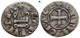 Guillaume II de Villehardouin AD 1246-1278. Glarenza (modern Kyllini in Elis). Denier Tournois BI