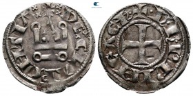 Charles II de Anjou AD 1285-1289. Glarenza (modern Kyllini in Elis). Denier Tournois BI