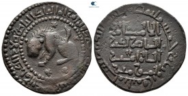 Ayyubids. Unnamed (Mayyafarqin[?]) mint. al-Nasir I Salah al-Din Yusuf (Saladin) AD 1169-1193. (AH 564-589). Dated AH 583 (AD 1215/6). Dirhem AE