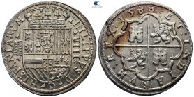 Spain. Segovia. Philipp II AD 1556-1598. Struck 1588 AD (Stemp changed from 1566 AD). 8 Reales AR
