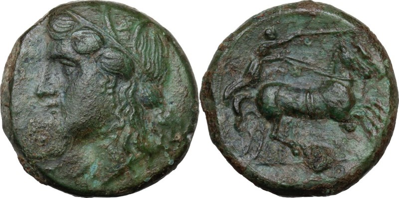Sicily. Syracuse. Hiketas (287-278 BC). AE 19.5 mm. 287-283 BC. Obv. ΣΥΡΑΚΟΣΙΩΝ....
