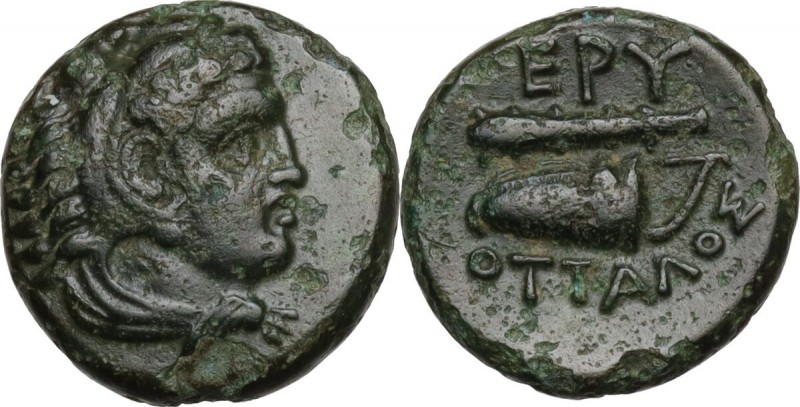 Greek Asia. Ionia, Erythrai. AE 12mm. Ottalos, magistrate circa 4th century BC,....