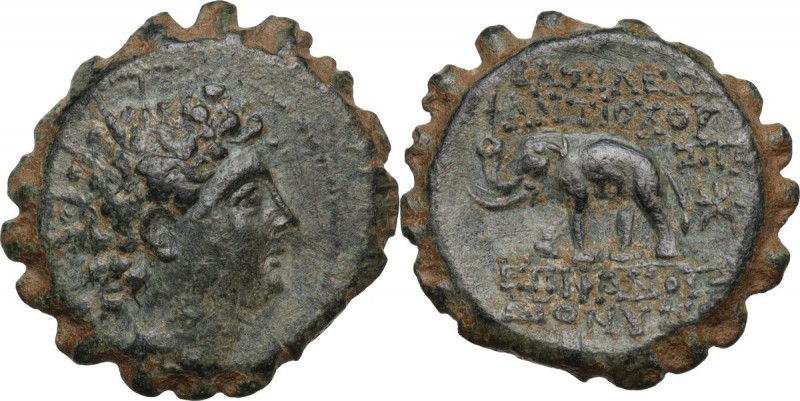 Greek Asia. Syria, Seleucid Kings. Antiochos VI Dionysos (144-142 BC). AE serrat...