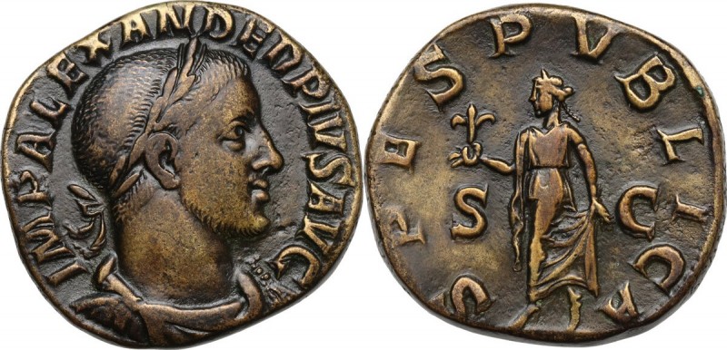 Severus Alexander (222-235 AD). AE Sestertius, 231-235 AD. Obv. IMP ALEXANDER PI...