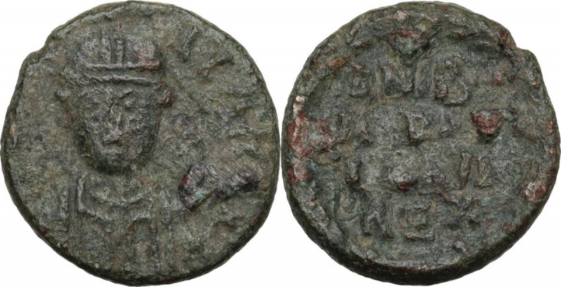 Ostrogothic Italy, Baduila (541-552). AE Decanummium, Rome mint, 549-552 AD. Obv...