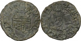 Ancona. Innocenzo VIII (1484-1492), Giovanni Battista Cybo. Picciolo. CNI 43; M. 11/12; Dubbini-Mancinelli pag. 76; Berm. 507. MI. 0.48 g. 14.50 mm. R...