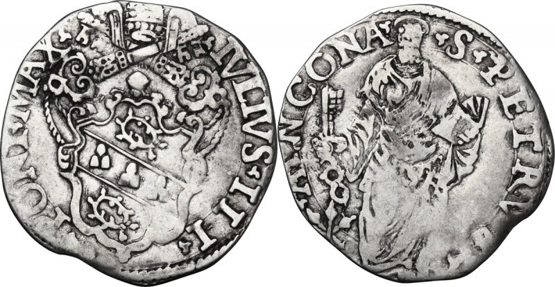 Ancona. Giulio III (1550-1555), Giovanni Maria de' Ciocchi del Monte. Giulio. CN...