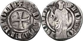 Bologna. Taddeo Pepoli (1337-1347). Doppio grosso o Pepolese. CNI 1/6; MIR (Emilia) 3. AG. 2.14 g. 21.00 mm. R. qBB.