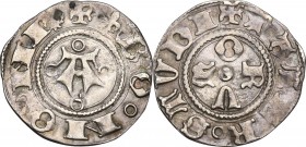 Bologna. Repubblica (1376-1401). Bolognino. CNI 31/36; MIR (Emilia) 11. AG. 1.02 g. 18.00 mm. BB.