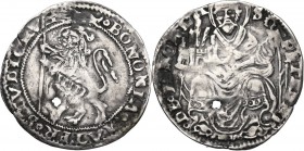 Bologna. Anonime dei Bentivoglio (1446-1506). Grossone. CNI tav. II, 31; MIR (Emilia) 24. AG. 2.71 g. 29.00 mm. NC. Foro qBB.