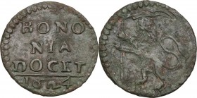 Bologna. Urbano VIII (1623-1644), Maffeo Barberini. Quattrino 1624. CNI 5; M. 239; Berm. 1775. AE. 2.87 g. 22.00 mm. Bel BB.