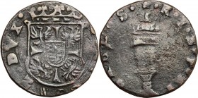Bozzolo. Scipione Gonzaga (1613-1670). Soldo. CNI 161/167 (valore incerto); MIR (Lombardia, zecche) 85. MI. 1.44 g. 18.00 mm. NC. BB.