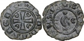 Brindisi. Corrado II di Svevia (Corradino) (1254-1258). Denaro. Sp. 178; Travaini 1993, 64; D'Andrea 226. MI. 0.63 g. 15.00 mm. BB+.