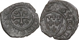 Brindisi. Carlo I d'Angiò (1266 -1282). Denaro. Sp. 54; MIR (Italia merid.) 357. MI. 0.72 g. 15.00 mm. R. BB.