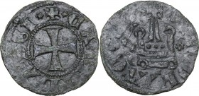Campobasso. Nicola II di Monforte Conte (1461-1463). Tornese. CNI tav. XII, 10. ; D'Andrea-Andreani 4 var; MIR (Italia merid.) 369. MI. 0.86 g. 18.00 ...