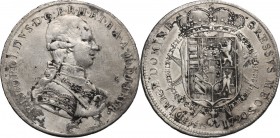 Firenze. Pietro Leopoldo di Lorena (1765-1790). Francescone 1790. Sigle L.S. (Luigi Siries, incisore) e unicorno (Francesco Grobert zecchiere). CNI -;...