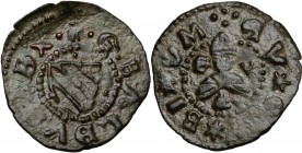 Gubbio. Guidobaldo I di Montefeltro (1482-1508). Picciolo. CNI tav. II, 16; Cav. 24. AE. 0.72 g. 16.80 mm. SPL.