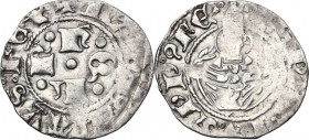 L'Aquila. Ladislao di Durazzo (1386-1414). Bolognino. CNI tav. II, 6; D'Andrea-Andreani cf. pp.193-195; MIR (Italia merid.) 54. AG. 0.65 g. 16.50 mm. ...