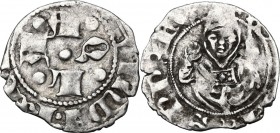 L'Aquila. Giovanna II d'Angiò-Durazzo (1414-1435). Bolognino. CNI 98/121; D'Andrea-Andreani 48; MIR (Italia merid.) 62. AG. 0.50 g. 14.50 mm. RR. BB.