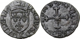 L'Aquila. Carlo VIII re di Francia (1495). Cavallo. CNI 7/14; D'Andrea-Andreani 132; MIR (Italia merid.) 112. AE. 1.18 g. 17.50 mm. SPL/qSPL.