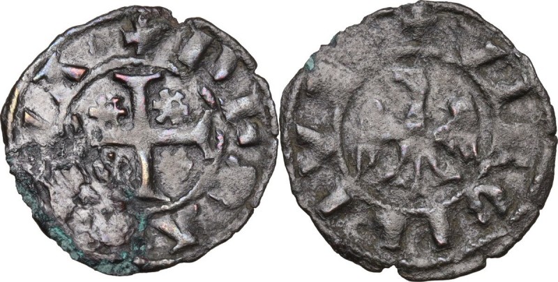 Mantova. Luigi (1328-1360) o Guido Gonzaga (1360-1369). Quattrino. CNI 8; MIR (L...