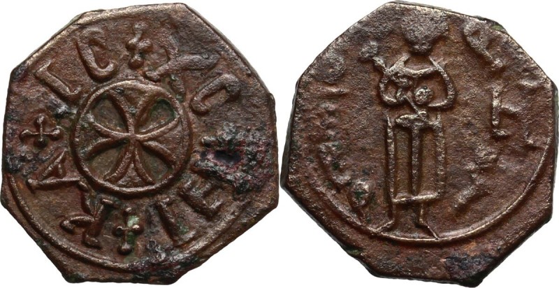 Messina. Ruggero II (1105-1154). Follaro, c. 1129-1138. Travaini 1995, 191; Sp. ...