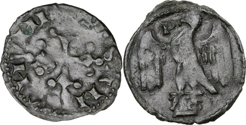 Pisa. Repubblica a nome di Federico II (1313-1406). Picciolo, II varietà (anepig...