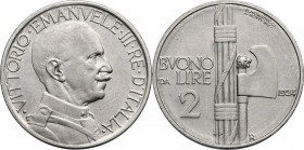 Vittorio Emanuele III (1900-1943). Buono da 2 lire 1924. Pag. 742; Mont. 162. NI. 29.00 mm. qFDC/FDC.