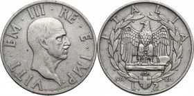 Vittorio Emanuele III (1900-1943). 2 lire 1936 A. XIV. Pag. 754; Mont. 175. AC. 28.00 mm. R. BB.