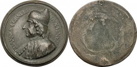 Giovanni II Corner (1709-1722). Medaglia unifacie fusa tratta dalla medaglia di Giovanni Corner del 1709. Volt. 1352. AE. 53.00 mm. Bel BB.