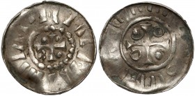 Naśladownictwo denara krzyżowego Srebro, średnica 17,7 mm, waga 1,05 g.&nbsp; 
Grade: VF+ 

POLAND POLEN MEDIAVAL