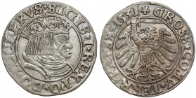 Zygmunt I Stary, Grosz Toruń 1531 Odmiana legendowa PRVS / PRVSS.
Reference: Kopicki 3086, Kurpiewski 299 (R)
Grade: VF+ 

POLAND POLEN