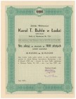 Zakłady Włókiennicze KAROL T. BUHLE w Łodzi, 100x 100 zł 1934 Reference: IBAP - nienotowana, Koziorowski 2432-3, Niegrzybowski XIII-B-1 

POLAND BON...