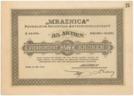 MRAŹNICA Petroleum Industrie Aktiengesellschaft, 25x 400 kr 1921 

POLAND BONDS SHARES HWP