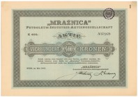 MRAŹNICA Petroleum Industrie Aktiengesellschaft, 400 kr 1921 

POLAND BONDS SHARES HWP