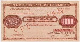 Czek podróżniczy NBP na 1.000 zł - SPECIMEN 
Grade: UNC/AU 

POLAND BONDS SHARES HWP