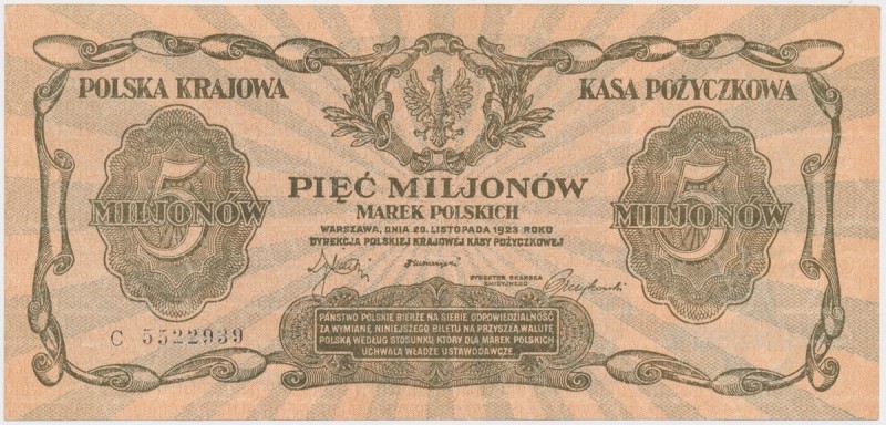 5 mln mkp 1923 Lekkie złamanie pionowe centralnie poza tym bez uwag.&nbsp; Refer...