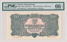 20 złotych 1944 ...owe - Ak Reference: Miłczak 116c
Grade: PMG 66 EPQ MAX 

POLAND POLEN