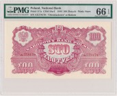 100 złotych 1944 ...owe - Ax Na aktualnej aukcji Zimowej oferujemy znakomitą kolekcję banknotów wczesnego PRL-u. Oferujemy wiele wyśmienitych egzempla...