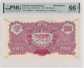 100 złotych 1944 ...owym - WZÓR - AC Piękny stan zachowania jak dla rzadkiego wzoru.&nbsp; Reference: Miłczak 111Wa
Grade: PMG 66 EPQ MAX 

POLAND ...