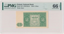 2 złote 1946 Reference: Miłczak 124a
Grade: PMG 66 EPQ 

POLAND POLEN