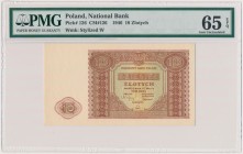 10 złotych 1946 Reference: Miłczak 126
Grade: PMG 65 EPQ 

POLAND POLEN